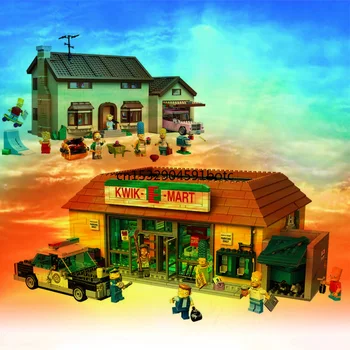 

2575pcs Compatible lepining 16005 83004 THE Simpsons Series 71006 Models Building Simpsons House Building Blocks Toy Hobbies