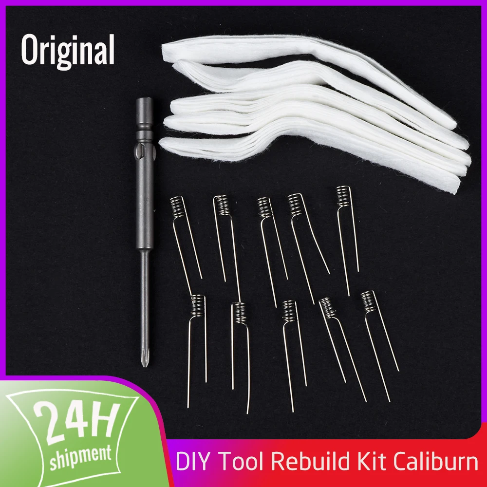 VAPJOY DIY Tool Rebuild Kit for Caliburn 1.2ohm Resistance Cotton
