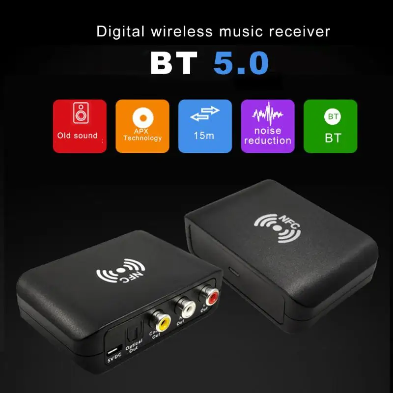 XU22 Bluetooth 5,0 приемник стерео AUX RCA Jack Hifi беспроводной адаптер Авто Вкл/Выкл Bluetooth 5,0 4,2 автомобильный аудио приемник