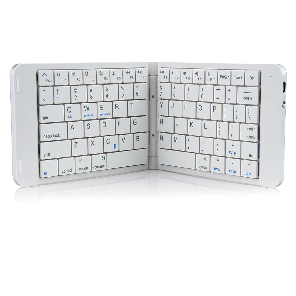 

Rii K09 Portable Leather folding Mini Bluetooth Keyboard Foldable Wireless Keypad for iphone,android phone,Tablet,ipad,PC