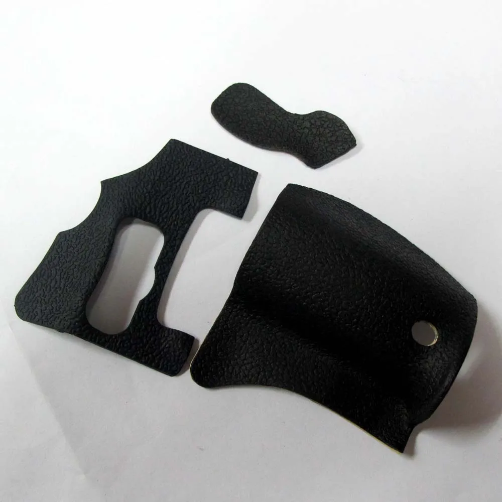 NewA Front Grip Side Back Thumb Rubber Cover Unit For Canon For EOS 600D Rebel T3i Kiss X5 Adhesive Tape 600D USB Rubber