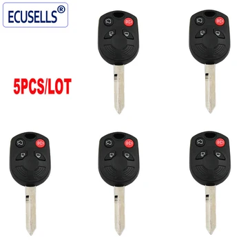 

5PCS/LOT 4 button 315mhz/433mhz remote key for Ford with 4D63 80bits chip FCCI : OUCD6000022