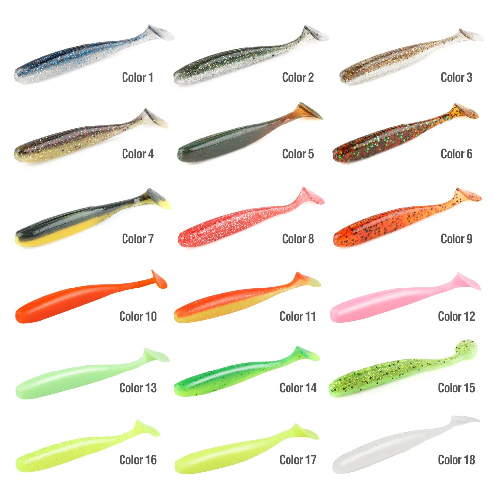 DONQL 1Pcs Fishing Lures 50mm 76mm 100mm Silicone Wobblers Artificial Soft Lures Carp Fishing Tackle T Tail worms Fish Baits Jig主图04 (1)