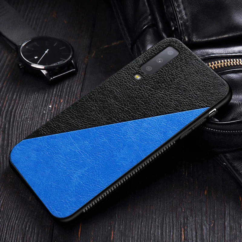 I coque, чехол, чехол, для samsung galaxy A7 A730 на персонализированном модном кожаном рисунке, силиконовый чехол, Роскошный деловой чехол s