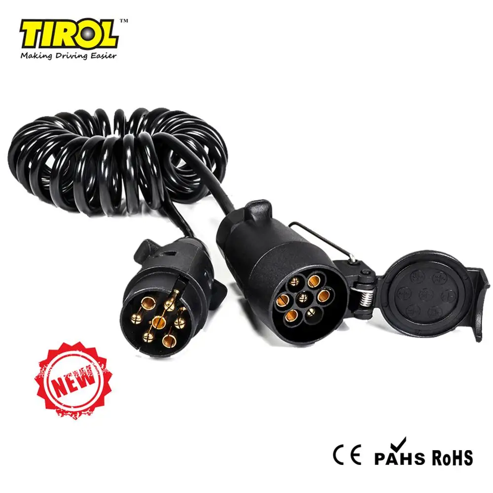 Tirol 7 контактный штекер прицепа к контактному пластиковому гнезду T25866 P3 гнездо с