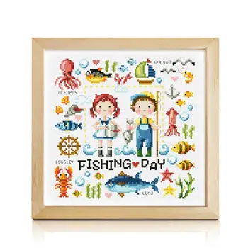 

SO-3186 DIY Craft Stich Cross Stitch Package Cotton Fabric Needlework Embroidery Crafts Counted Cross-Stitching Kit