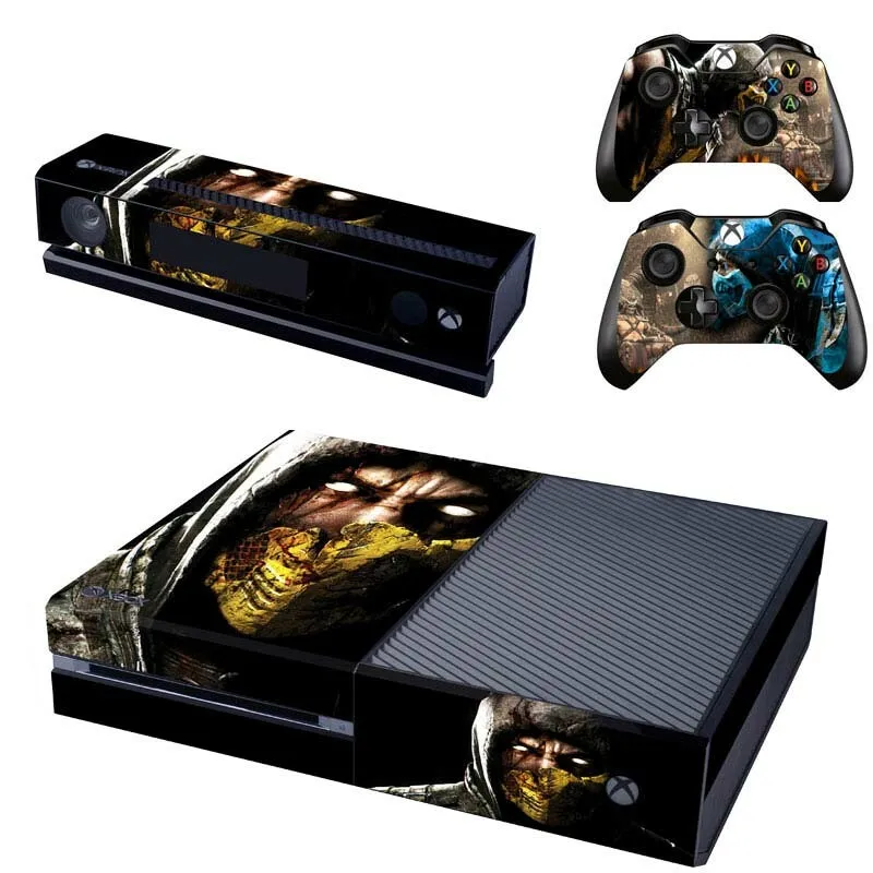 Наклейка s mmoral Kombat X для xbox one наклейки на кожу стикеры Adesivo для xbox one консоль Kinect два контроллера шкуры