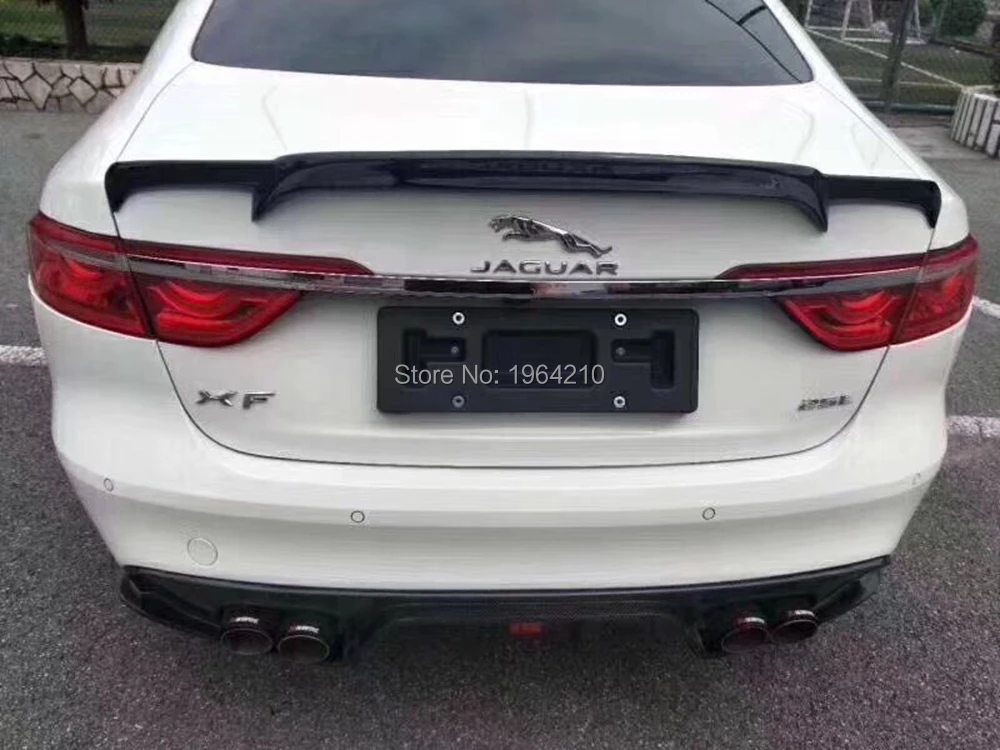 For Jaguar XF 2016 2017 2018 Carbon Fiber Rear Trunk Spoiler Tail Boot Lip Wing Car Styling | Автомобили и мотоциклы