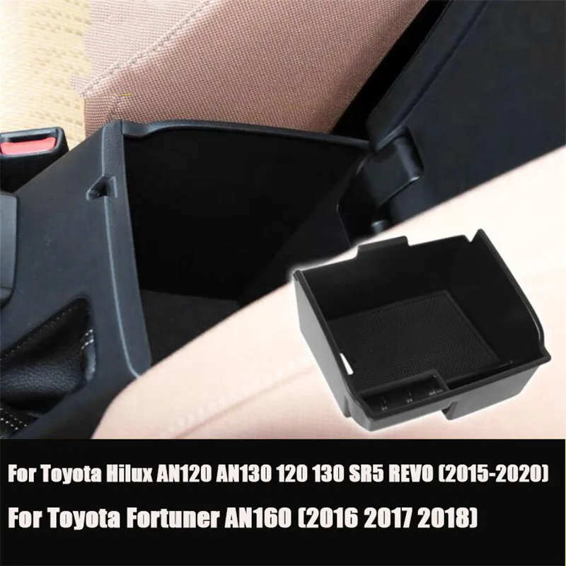 Центральный автомобильный подлокотник для хранения, коробка для Toyota Hilux AN120 AN130/Toyota Fortuner An160-, аксессуары для укладки