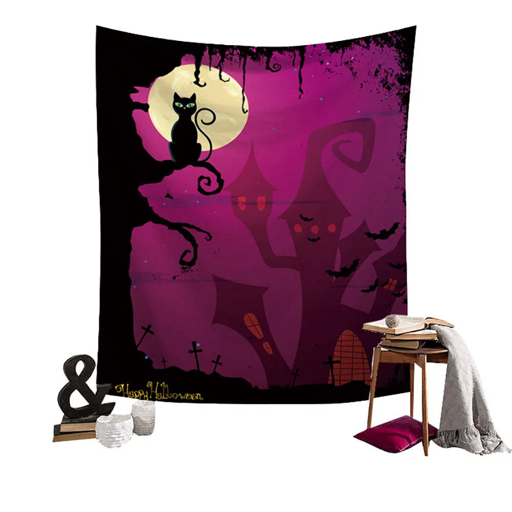 Lychee DIY серия Хэллоуин живопись настенный гобелен полиэстер одеяло художественный Настенный Ковер домашний декоративный гобелен