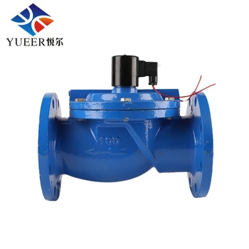 

Control Valves Operated Irrigation Cast Iron Flange Solenoid 12V DC Blue DF-100 Directional for Refrigerator220V AC