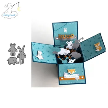 

CH Cute Animals Stencil Metal Cutting Dies For Scrapbooking Practice Hands-on DIY Album Card Craft Decoration