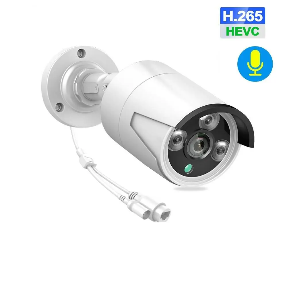

4MP POE IP Camera Outdoor Waterproof H.265 CCTV Bullet Camera Night Vision P2P Motion Detection ONVIF For PoE NVR 48V