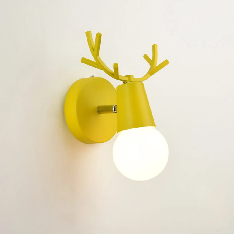 bathroom wall light fixtures Nordic Creativity antlers LED wall lamp modern indoor bedroom bedside living room lighting sconce corridor stairs light fixture bedside wall lights Wall Lamps