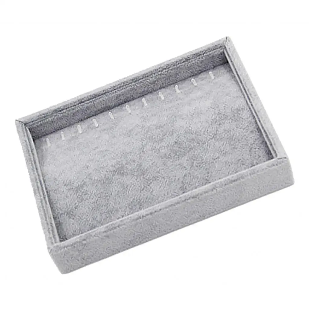 Gray Color Jewelry Tray Insert Type Display Show Case Earring necklace Organizer for Bracelets Jewelry shop tool