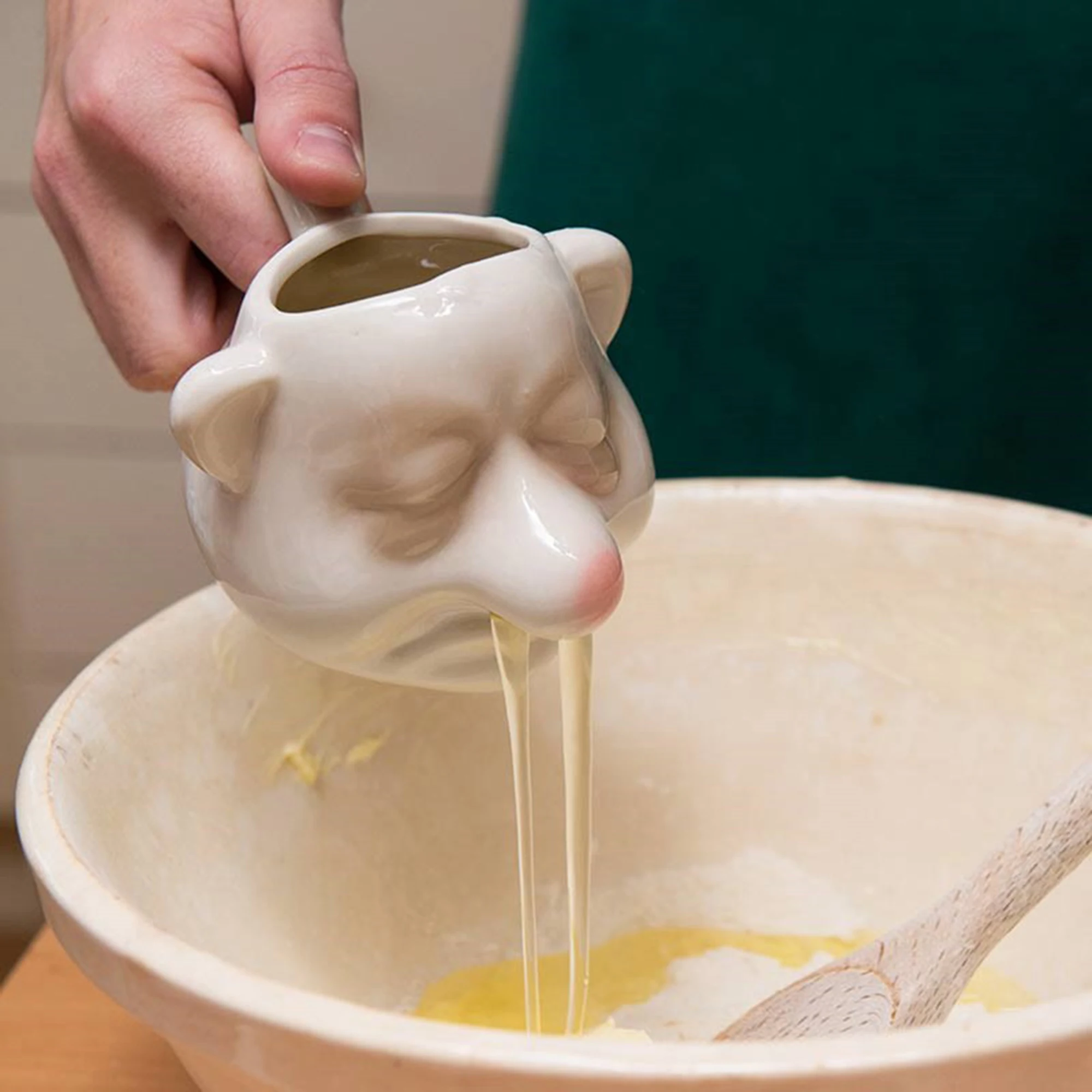 Dwarf Shape Creative Egg White Separator Ceramic Egg Yolk White Separator Household Kitchen Gadget Tools Cooking Baking