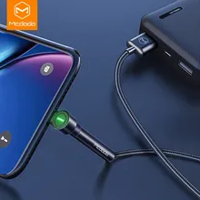 MCDODO 1,8 м Быстрый USB кабель для iPhone 11 XS MAX XR X 8 7 6s Plus светодиодный держатель для зарядки кабель для зарядки мобильного телефона шнур для передачи данных