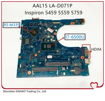 شراءلديل انسبايرون 5459 5759 15 5559 I7-6500U اللوحة المحمول ، مع R5 M335 GPU CN-0F1J0W 0F1J0W AAL15 LA-D071P 100% اختبار موافق