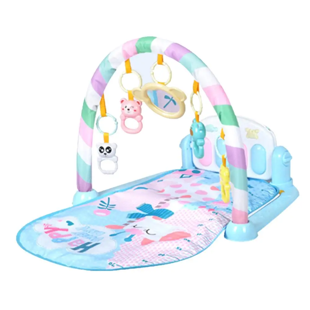 Blue Детский Спортивный Коврик-пазл Tapis обучающая стойка игрушки детский музыкальный игровой коврик с клавиатурой Пианино Коврик для фитнеса подарок для детей - Цвет: Blue