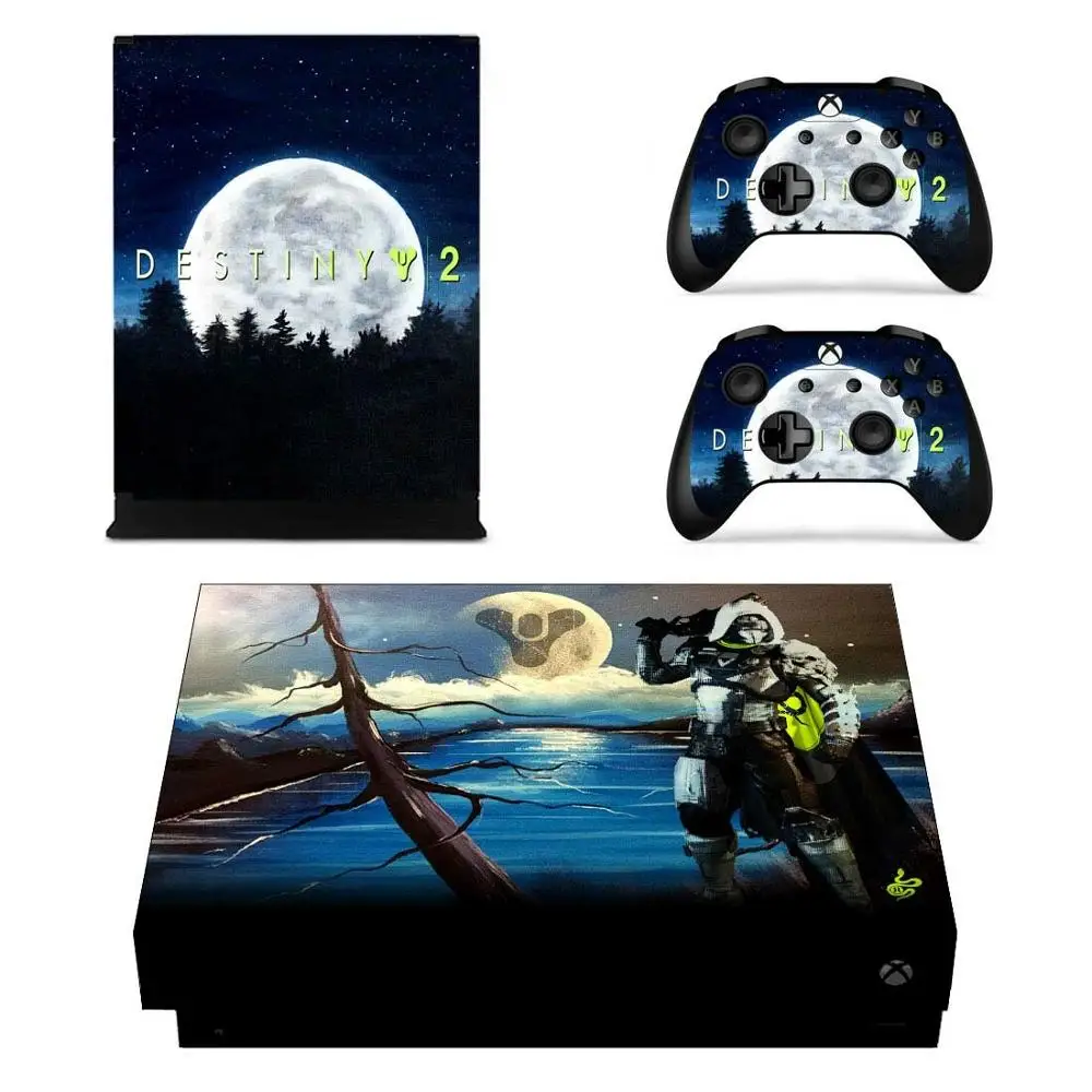 Наклейка s Destiny 2 для Xbox One X виниловая кожа Наклейки Обложка Pegatinas one консоль пульт