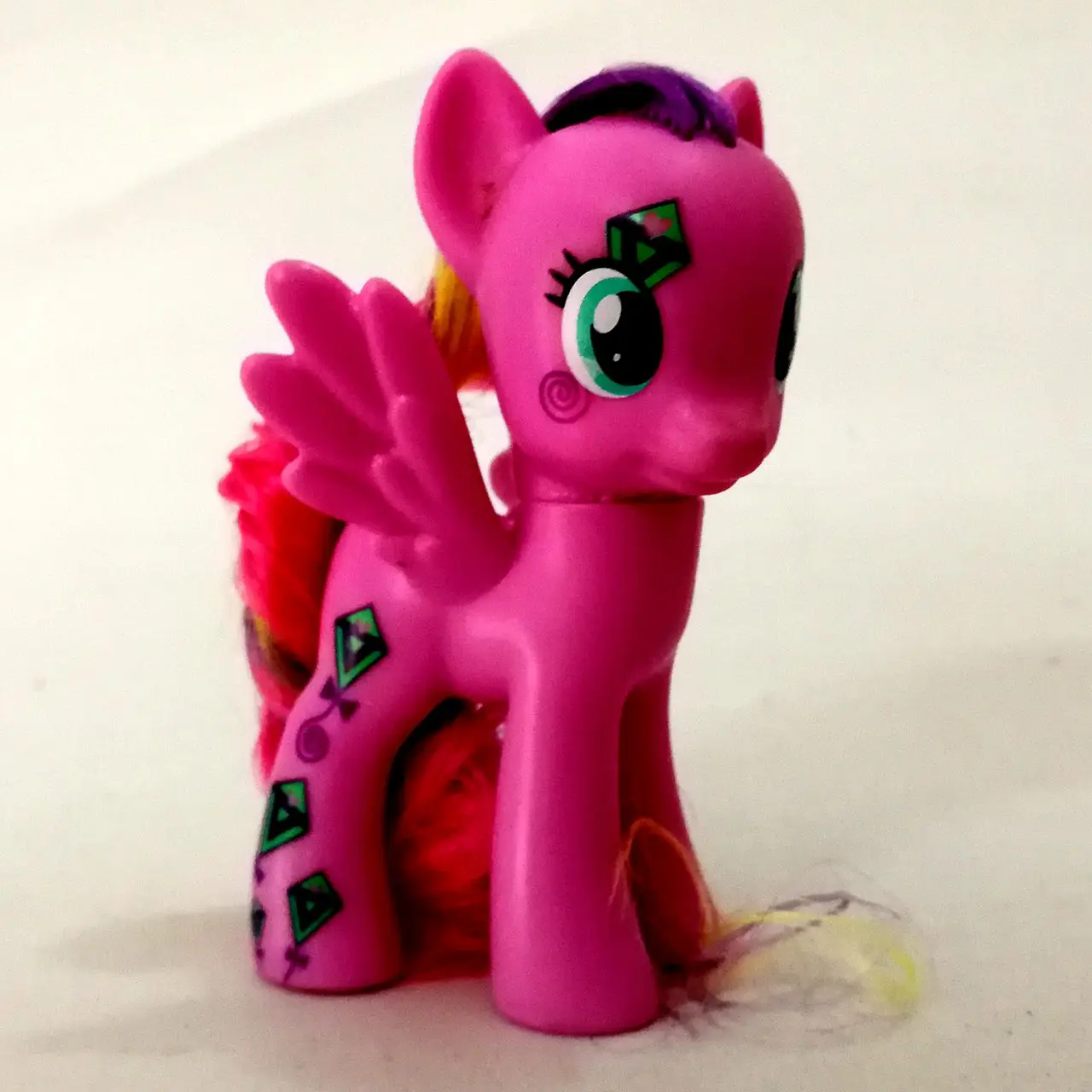 8-10cm Pony PVC w/ Mane Brushable little horse figures Princess Cadance Cheerilee Celestia Girl's Favorite Toy diana doll Dolls