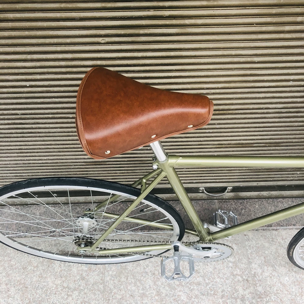 Retro road bike gold frame 700C Fixed Gear bike vintage bicicleta Track Single speed Bike 52cm fixie bike