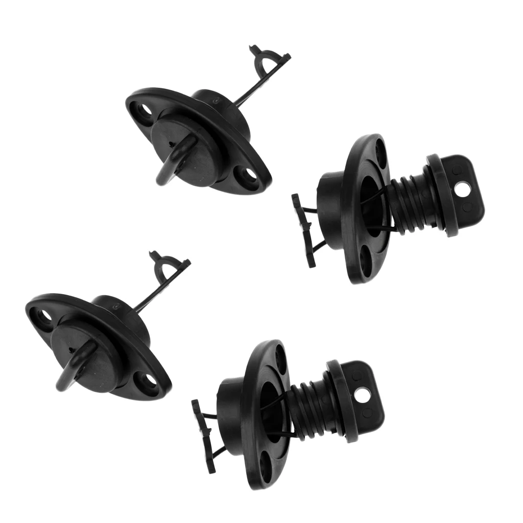 4 Pieces Thread Hull Drain Plug Replacement for Kayaks Canoes Fishing Boats