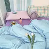 ins washed cotton bedroom four-piece girl heart cream simple mix and match small fresh quilt cover three-piece bedding ► Photo 1/6