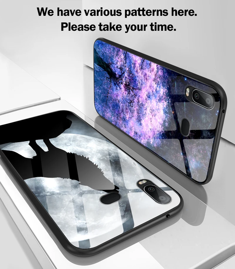 Для samsung Galaxy A10 A20 A30 A40 A50 A6S A70 A8S A80 A90 заднее закаленное Стекло крышка J4Plus M10 M20 M30 Note9 термополиуретановые Чехлы для телефона