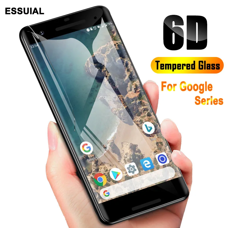 

6D Full Cover Tempered Glass For Google Pixel 3 3a 2 XL 2XL 3XL 3axL Pixel 2 Pixel 3 Screen Protector Protective Glass Film