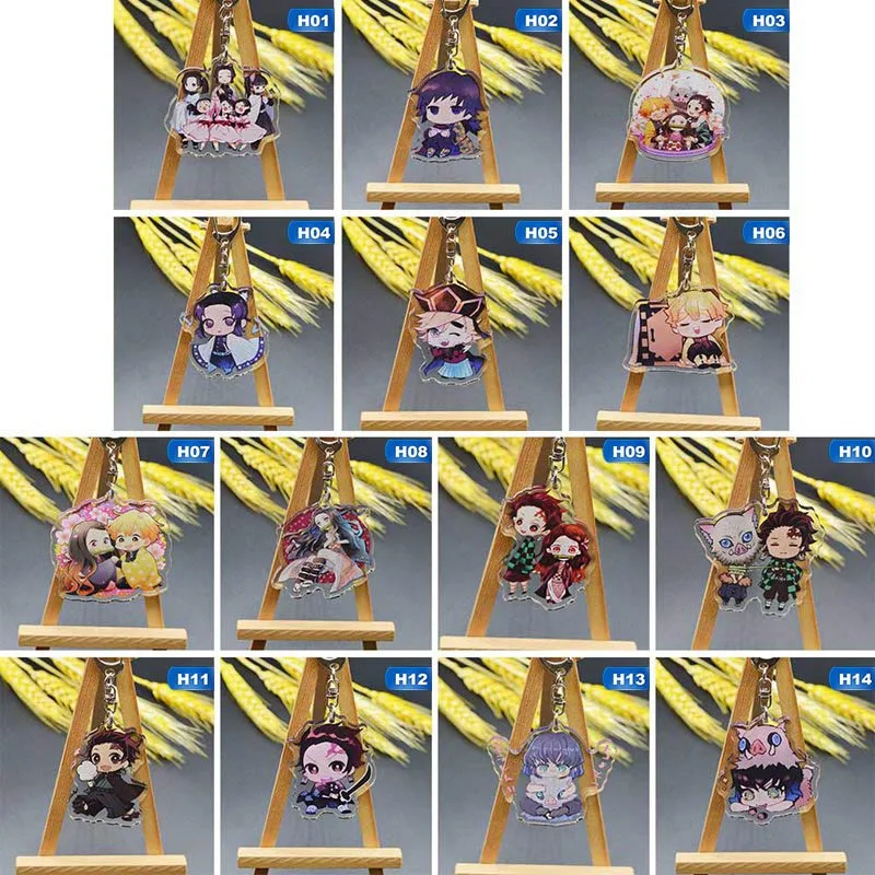 Брелок Kimetsu No Yaiba для косплея, реквизит для косплея, Kamado Tanjirou Nezuko, брелок для ключей Agatsuma Zenitsu, автомобильный брелок