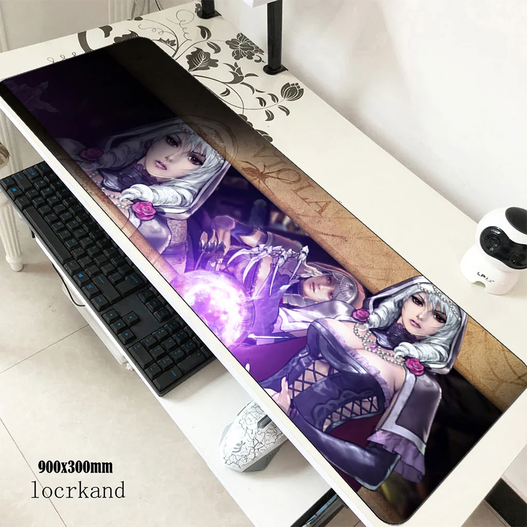 Soulcalibur mouse pad 3d 90x30cm pad to mouse notbook computer mousepad Halloween Gift gaming padmouse keyboard mouse mats