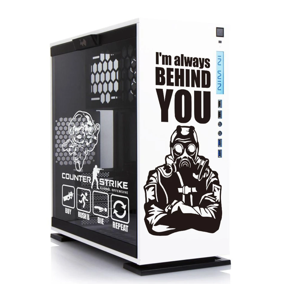 Pc Case Gaming Mid Tower Computer Tower Stickers Gaming Pc Tower Sticker Case Aliexpress