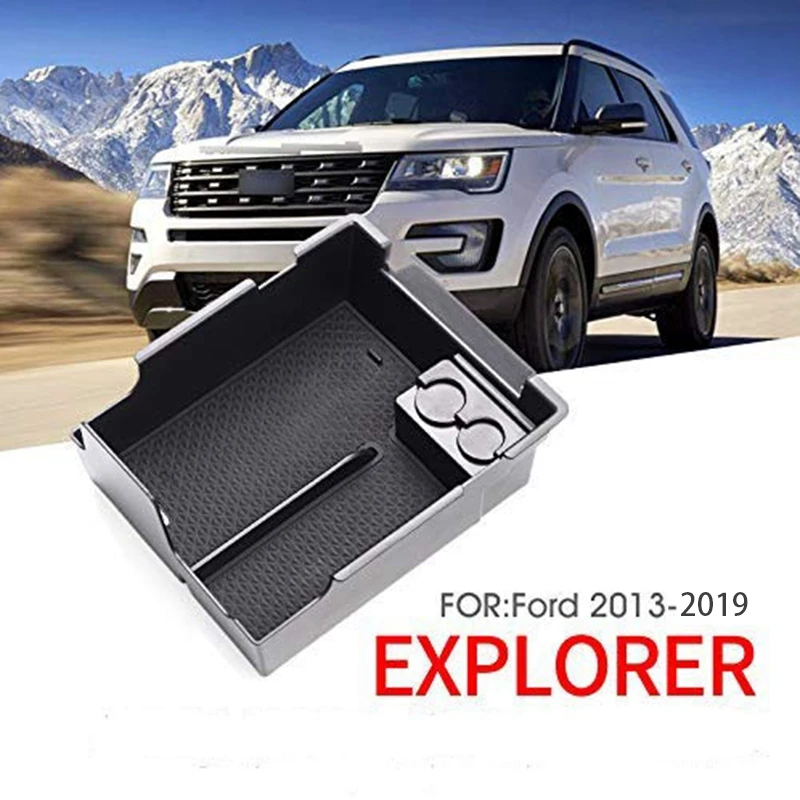 Центральной консоли вставить паллетные стеллажи Органайзер для Ford Explorer 2013 2014 2015