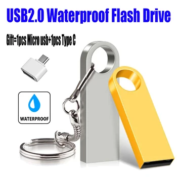 

New Smartphone Pendrive OTG Pendrive 128 GB USB Flash Drive 256GB 128GB 64GB 32GB 16GB Cle USB 2.0 Type C Pen Drive Memory Stick