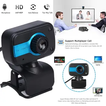 

USB Camera 480P HD Webcam Web 360Degree Rotate Camera With Microphone For Video Laptop Computer Video Conference Online Teaching
