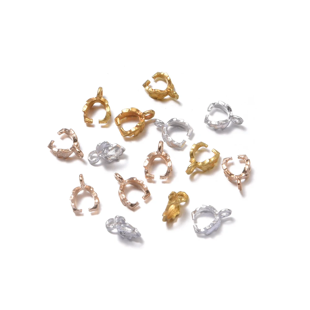 

20pcs/lot melon seeds buckle pendant clasps hook bail clip for DIY jewelry making findings supplies