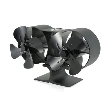 

Heat Powered Stove Fan Fireplaces Stove Fan - Double Motor - 8 Blade Heat Powered Stove Fan Large Room For Firepla
