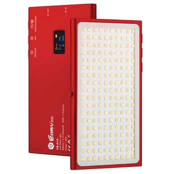 

YB-K10 Pocket-sized On Camera LED Video Light 180 LEDs Light High CRI 3200K-5600K Photography Lamp for Sony Nikon DSLR