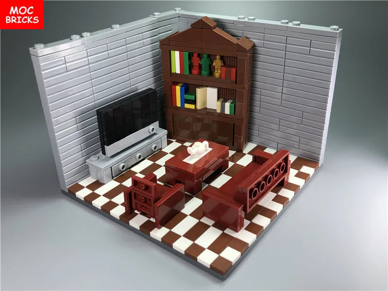 5 компл./лот кубики Moc украшения дома «сделай сам» в рамке для оформления интерьера пол образовательные строительные блоки рисунок игрушки для детей куклы в качестве подарка на Рождество