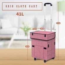 E-FOUR Car Trolley Hand Cart with Wheels Bigger Smart Cart Victorian Collapsible Rolling Utility Cart Basket Grocery Shopping цена E-FOUR Car Trolley Hand Cart with Wheels Bigger Smart Cart Victorian Collapsible Rolling Utility Cart Basket Grocery Shopping цены онлайн
