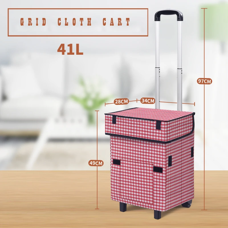 E-FOUR Car Trolley Hand Cart with Wheels Bigger Smart Cart Victorian Collapsible Rolling Utility Cart Basket Grocery Shopping E-FOUR Car Trolley Hand Cart with Wheels Bigger Smart Cart Victorian Collapsible Rolling Utility Cart Basket Grocery Shopping