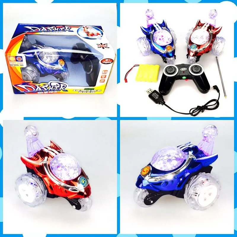 

Stone Charging Stunt Dumpers Drop-resistant High-Speed Wireless Remote Control Car Children Music Tumbling Remote Control Toy Ca