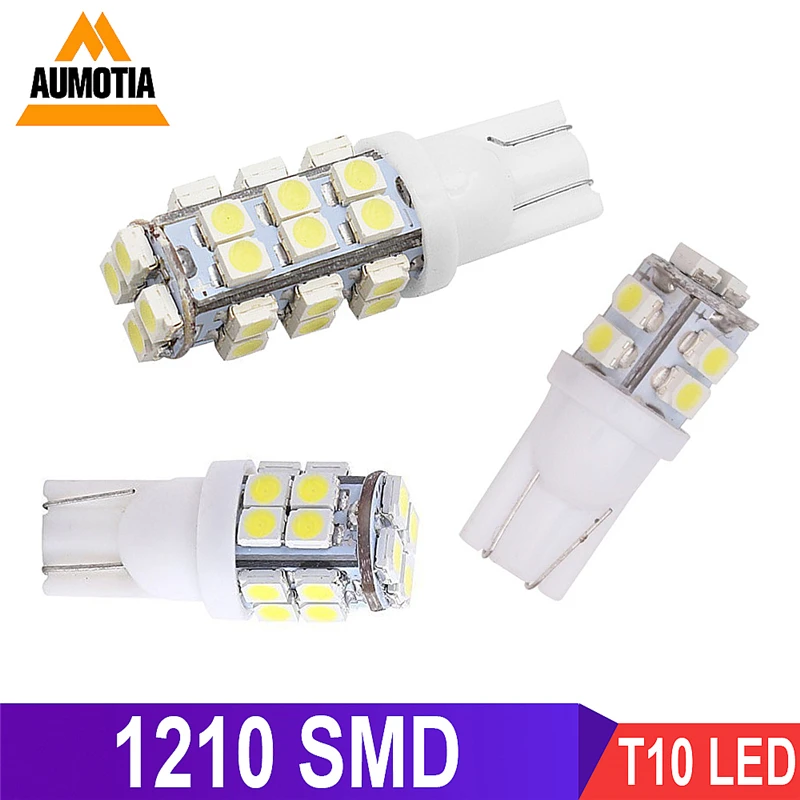 1000x T10 светодиодный 194 W5W светодиодный 501 1210 SMD авто отложным воротником сбоку номерной знак светильник лампа габаритного огня DC12V