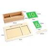 Montessori Writing Board with Pen Toys English Lowercase Letters Digitals 0-10 Numerical Computation Pen Training for Children 5