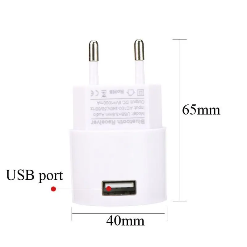 Беспроводной bluetooth-приемник 3,5 мм AUX аудио-Стерео адаптер EU/US USB зарядное устройство для динамика смартфона планшета ПК