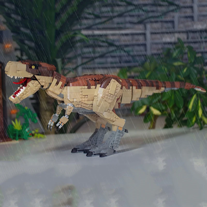 61001 Парк Юрского периода: T. rex Rampage набор, креативные игрушки, совместимые с 75936, детские рождественские игрушки, строительные блоки, кирпичи