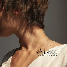 EManco минималистский медные Чокеры ожерелье s для женщин тонкое простое ожерелье с цепочкой для женщин лучший друг подарок ювелирные изделия