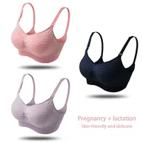 Maternity Clothes Nursing Bra Without Underwire Breastfeeding Bras Pregnancy Pregnant Woman Lactating Underwear Seamless Bra 1