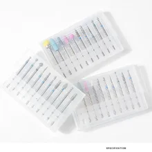 Фрезы для ногтей Набор для маникюра педикюра электродрель 10 шт./компл. Полировальный Инструмент для пилка для ногтей